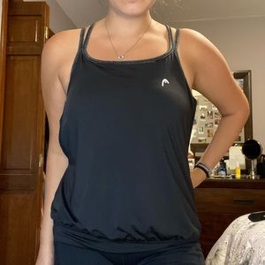 HEAD Razorback Workout Tank with Sports Bra